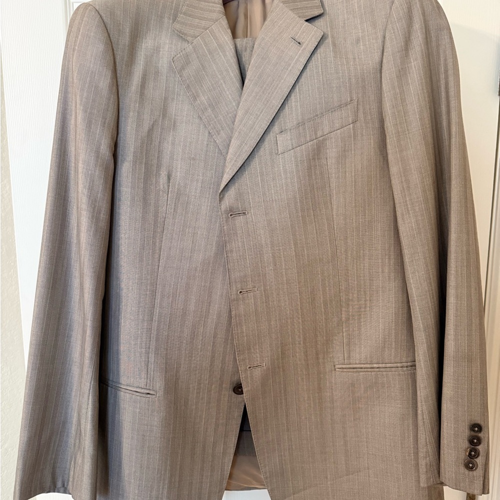 Armani Collezioni Beige Men's Suit - 42L